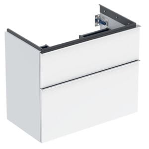 GEBERIT ICON skrinka pod umývadlo 74x41, 6x61, 5 cm, 2 zásuvky, lesklá biela