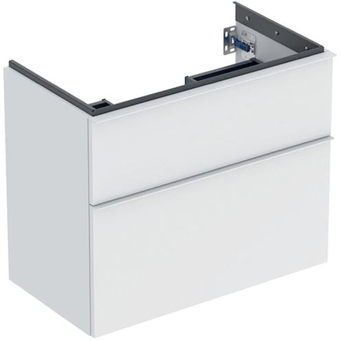GEBERIT ICON skrinka pod umývadlo 740x416x615mm, závesná, 2 zásuvky, úchytka matná biela, lakovaná matná biela 502.308.01.3 Obrázek - Hlavní obrázek