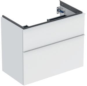 GEBERIT ICON skrinka pod umývadlo 740x416x615mm, závesná, 2 zásuvky, úchytka matná biela, lakovaná matná biela