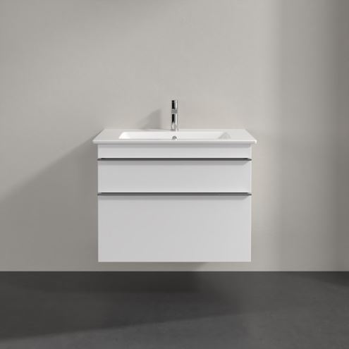 VILLEROY & BOCH VENTICELLO skrinka pod umývadlo 75,3x50,2x59 cm, 2 zásuvky, glossy white A92501DH Obrázek - fotka