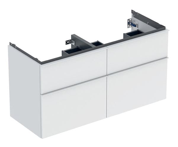 GEBERIT ICON skrinka pod dvojumývadlo 118,4x47,6x61,5 cm, 4 zásuvky, matná biela 502.309.01.3 Obrázek - Hlavní obrázek