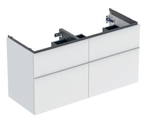 GEBERIT ICON skrinka pod dvojumývadlo 118,4x47,6x61,5 cm, 4 zásuvky, matná biela
