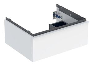 GEBERIT ICON skrinka pod umývadlo 59,2x47,6x24,7 cm, 1 zásuvka, lesklá biela
