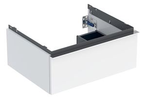 GEBERIT ICON skrinka pod umývadlo 59,2x47,6x24,7 cm, 1 zásuvka, lesklá biela