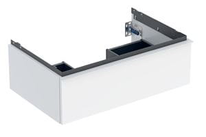 GEBERIT ICON skrinka pod umývadlo 74x47, 6x24, 7 cm, 1 zásuvka, lesklá biela