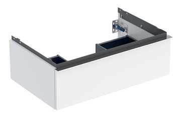 GEBERIT ICON skrinka pod umývadlo 74x47, 6x24, 7 cm, 1 zásuvka, lesklá biela