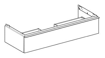 GEBERIT ICON skrinka pod umývadlo 118,4x47,6x24,7 cm, 1 zásuvka, matná biela 502.313.01.3 Obrázek - fotka