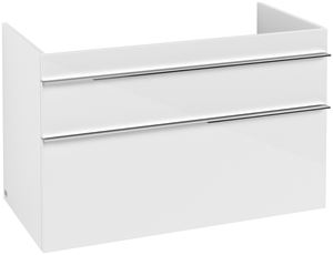 VILLEROY & BOCH VENTICELLO skrinka pod umývadlo 95,3x50,2x59 cm, 2 zásuvky, Glossy White
