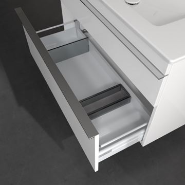 VILLEROY & BOCH VENTICELLO skrinka pod umývadlo 95,3x50,2x59 cm, 2 zásuvky, Glossy White A92601DH Obrázek - fotka