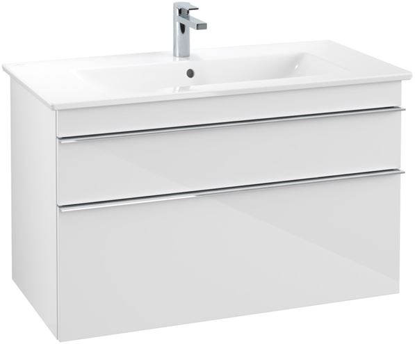 VILLEROY & BOCH VENTICELLO skrinka pod umývadlo 95,3x50,2x59 cm, 2 zásuvky, Glossy White A92601DH Obrázek - fotka