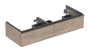 GEBERIT ICON skrinka pod dvojumývadlo 118,4x47,6x24,7 cm, 2 zásuvky, orech hickory