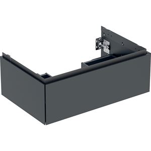 GEBERIT ONE skrinka pod umývadlo 74x26, 6x47 cm, 1 zásuvka, Push-open, matná čierna