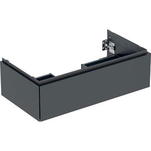 GEBERIT ONE skrinka pod umývadlo 88,8x26,6x47 cm, 1 zásuvka, Push-open, matná čierna