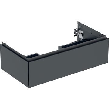 GEBERIT ONE skrinka pod umývadlo 88,8x26,6x47 cm, 1 zásuvka, Push-open, matná čierna