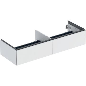 GEBERIT ONE skrinka pod umývadlo 133,2x47x26,6 cm, 2 zásuvky, Push-open, matná biela