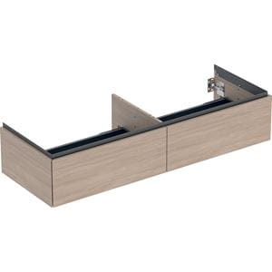 GEBERIT ONE skrinka pod umývadlo 133,2x47x26,6 cm, 2 zásuvky, Push-open, dub
