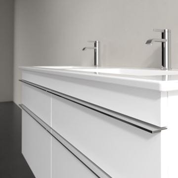 VILLEROY & BOCH VENTICELLO skrinka pod dvojumývadlo 125,3x50,2x59 cm, 4 zásuvky, Glossy White A93001DH Obrázek - fotka
