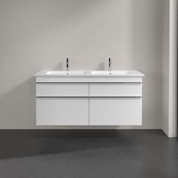 VILLEROY & BOCH VENTICELLO skrinka pod dvojumývadlo 125,3x50,2x59 cm, 4 zásuvky, Glossy White A93001DH Obrázek - fotka
