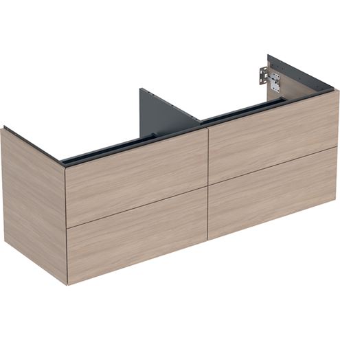 GEBERIT ONE skrinka pod umývadlá 133,2x47x50,4 cm, 4 zásuvky, Push-open, dub 505.266.00.5 Obrázek - Hlavní obrázek