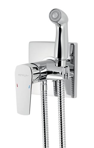 NOVASERVIS METALIA 58 bidetová podomietková batéria, so spŕškou, s telesom, chróm 58211,0 Obrázek - Hlavní obrázek