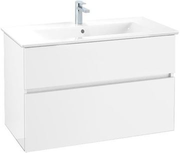 VILLEROY & BOCH VERITY LINE skrinka pod umývadlo 95,5x48,2x61,8 cm, 2 zásuvky, Glossy White