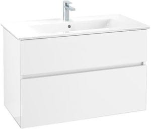VILLEROY & BOCH VERITY LINE skrinka pod umývadlo 95,5x48,2x61,8 cm, 2 zásuvky, Glossy White