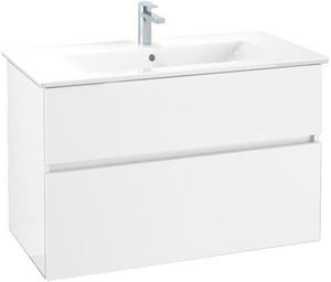 VILLEROY & BOCH VERITY LINE skrinka pod umývadlo 95,5x48,2x61,8 cm, 2 zásuvky, Glossy White