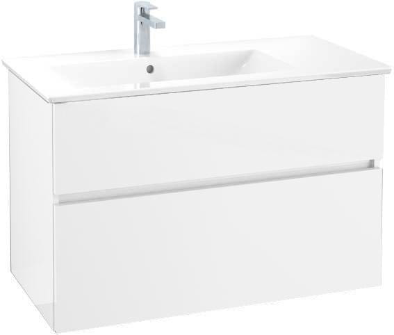 VILLEROY & BOCH VERITY LINE skrinka pod umývadlo 95,5x48,2x61,8 cm, 2 zásuvky, Glossy White B66100DH Obrázek - Hlavní obrázek
