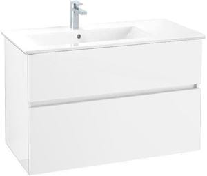 VILLEROY & BOCH VERITY LINE skrinka pod umývadlo 95,5x48,2x61,8 cm, 2 zásuvky, Glossy White