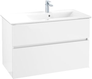 VILLEROY & BOCH VERITY LINE skrinka pod umývadlo 95,5x48,2x61,8 cm, 2 zásuvky, Glossy White