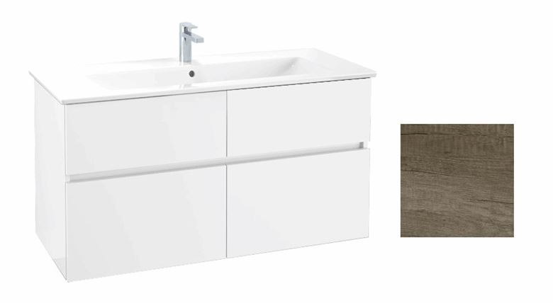 VILLEROY & BOCH VERITY LINE skrinka pod umývadlo 115,5x48,2x61,8 cm, 4 zásuvky, Oak Nebraska B65900PJ Obrázek - Hlavní obrázek