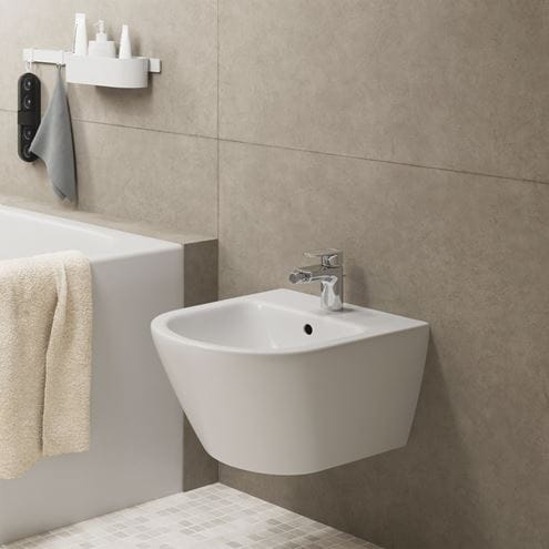 HANSGROHE VERNIS BLEND bidetová stojanková batéria, s odtokovou súpravou, EcoSmart, chróm 71210000 Obrázek - fotka