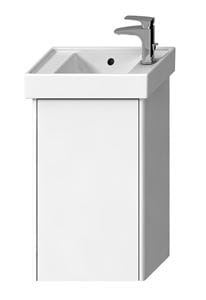 LAUFEN FIORA skrinka pod umývadielko 40,8x26x67,4 cm, 1 dvierka, Push-open, lesklá biela