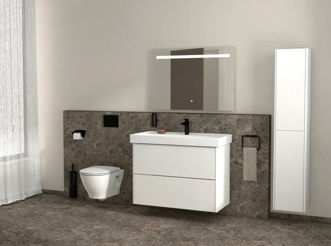 LAUFEN FIORA skrinka pod umývadlo 95,7x45,3x67,4 cm, 2 zásuvky, Push-open, lesklá biela H40F9944015001 Obrázek - fotka