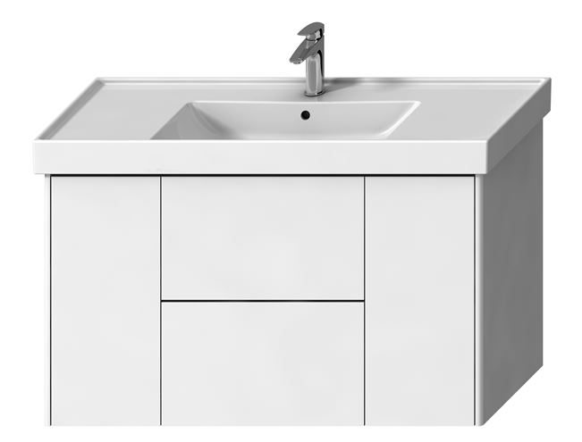 LAUFEN FIORA skrinka pod umývadlo 115,5x45,3x67,4 cm, 2 zásuvky, 2 dvere, Push-open, lesklá biela H40F9958015001 Obrázek - Hlavní obrázek