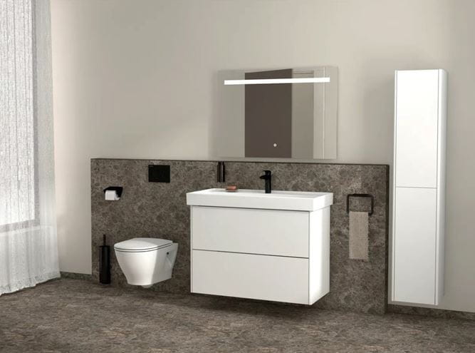 LAUFEN FIORA vysoká skrinka 32x32,2x161,8 cm, 2 dvierka, Push-open, lesklá biela H43F9922305001 Obrázek - fotka