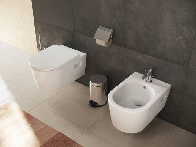HANSGROHE REBRIS S bidetová stojanková batéria, s odtokovou súpravou, EcoSmart, chróm 72212000 Obrázek - fotka