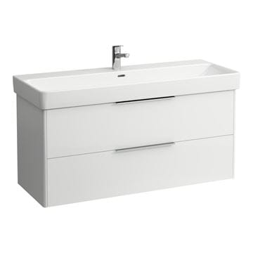 LAUFEN BASE skrinka pod umývadlo 115,9x43,8x51,5 cm, 2 zásuvky, lesklá biela
