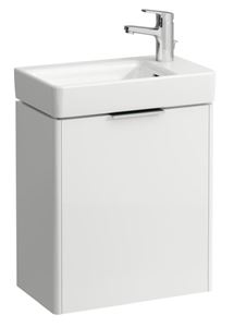 LAUFEN BASE skrinka pod umývadlo 46x26,7x51,5 cm, 1 dvierka, pánty vpravo, lesklá biela