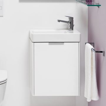 LAUFEN BASE skrinka pod umývadlo 46x26,7x51,5 cm, 1 dvierka, pánty vpravo, lesklá biela H4021021102611 Obrázek - fotka