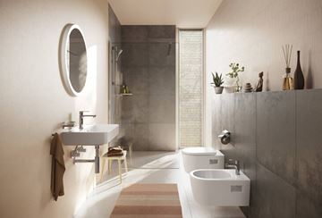 HANSGROHE REBRIS S bidetová stojanková batéria, s odtokovou súpravou, EcoSmart, chróm 72210000 Obrázek - fotka