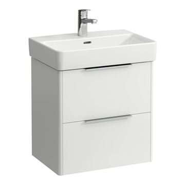 LAUFEN BASE skrinka pod umývadlo 52x35, 8x51, 5 cm, 2 zásuvky, lesklá biela