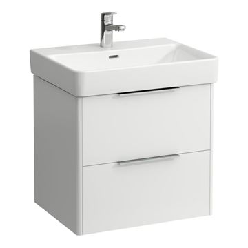 LAUFEN BASE skrinka pod umývadlo 57x43,8x51,5 cm, 2 zásuvky, lesklá biela
