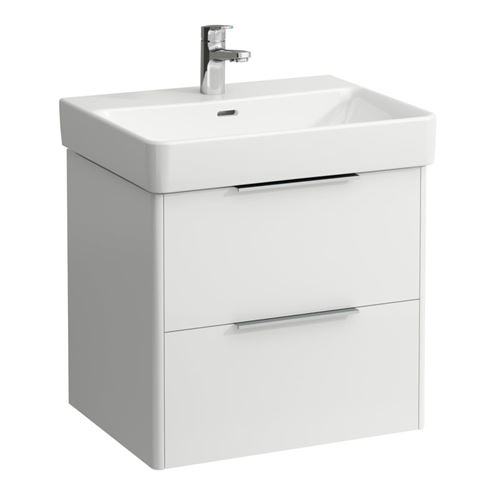 LAUFEN BASE skrinka pod umývadlo 57x43,8x51,5 cm, 2 zásuvky, lesklá biela H4022321102611 Obrázek - Hlavní obrázek