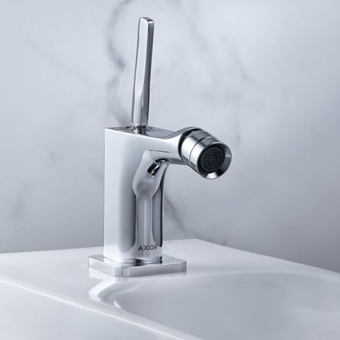 AXOR CITTERIO E bidetová stojanková batéria, s odtokovou súpravou, chróm 36120000 Obrázek - fotka
