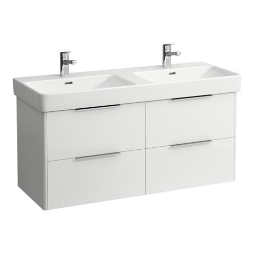 LAUFEN BASE skrinka pod dvojumývadlo 115,9x43,8x51,5 cm, 4 zásuvky, lesklá biela H4024941102611 Obrázek - Hlavní obrázek