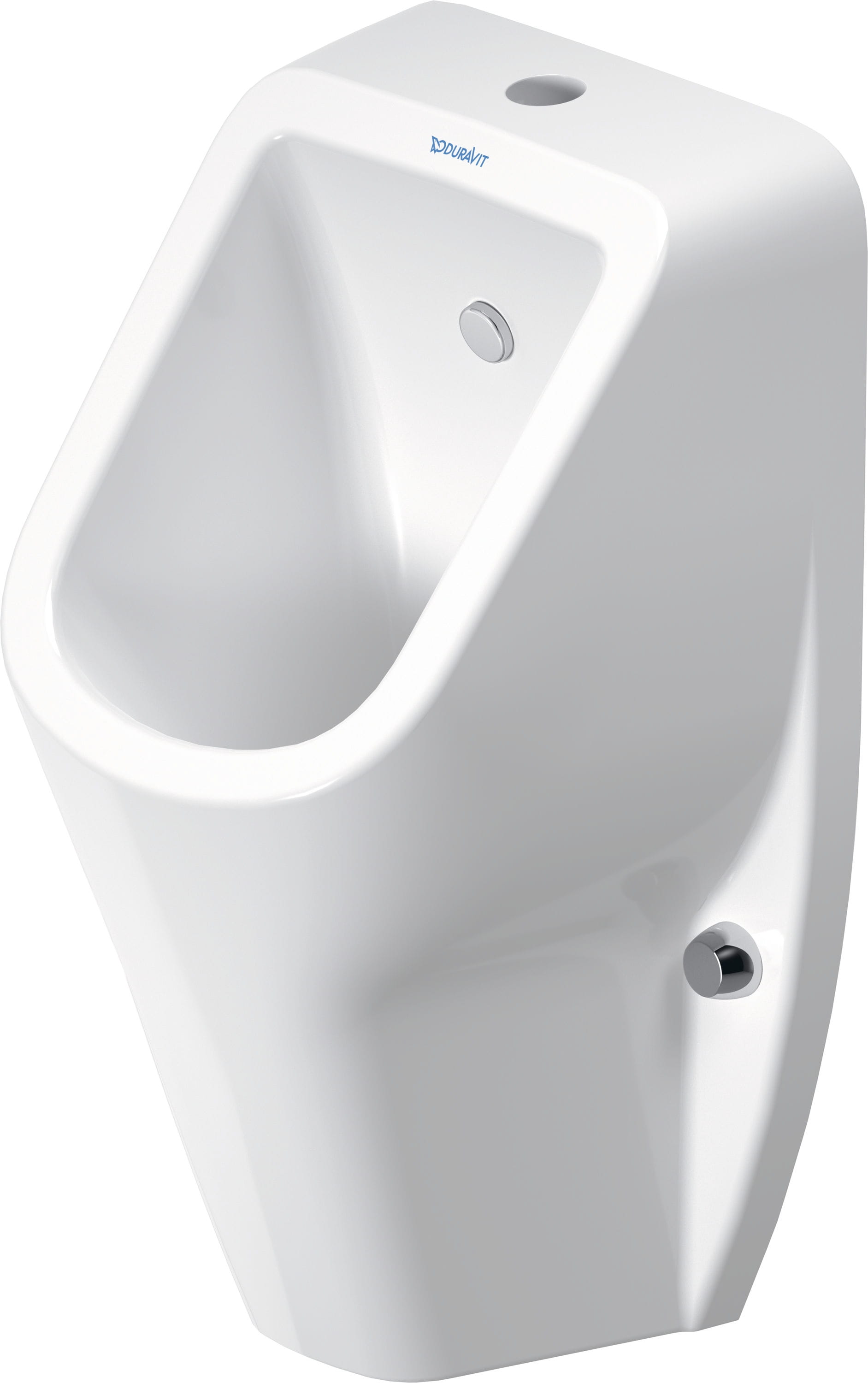 DURAVIT D-CODE pisoár, horný prívod vody, Rimless splachovanie