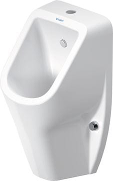 DURAVIT D-CODE pisoár, horný prívod vody, Rimless splachovanie