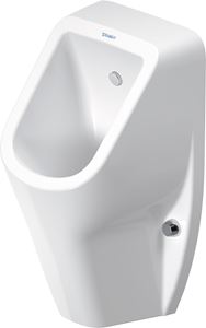 DURAVIT D-CODE pisoár, zadný prívod vody, Rimless splachovanie