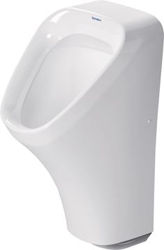 DURAVIT DURASTYLE pisoár s elektronickým splachovačom, napájanie z batérie, zadný prívod vody